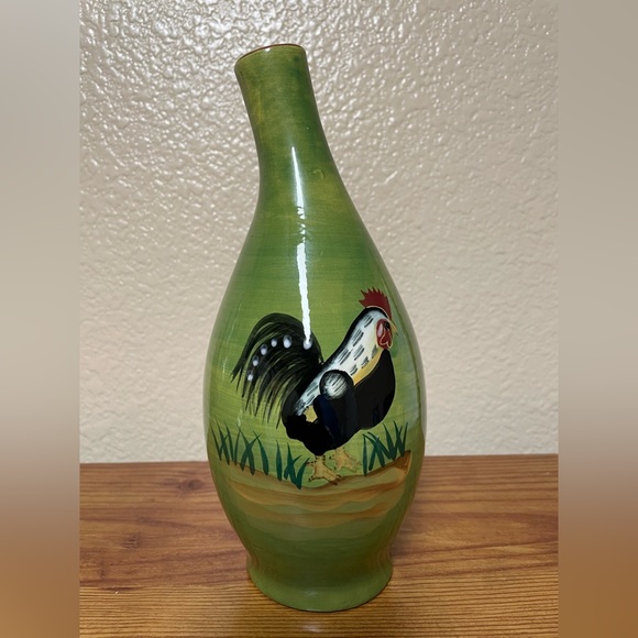 Art Style Eyes Rooster Vase By Baum Bros Provence Rooster Poshmark